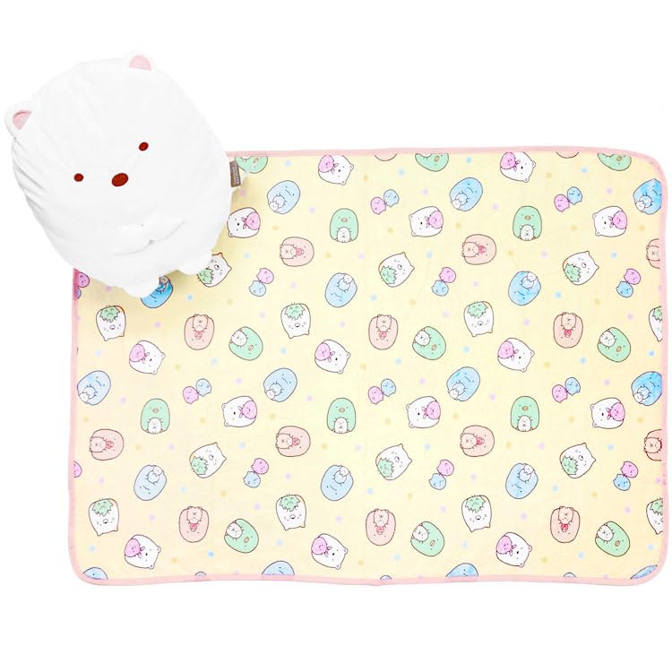 Sumikkogurashi Cushion in Blanket Polar Bear