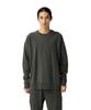Garment Dyed Pullover Cut and Sew Long Sleeve and Size M SW-25AU012, T-Shirt, Men's Women's, Charcoal,