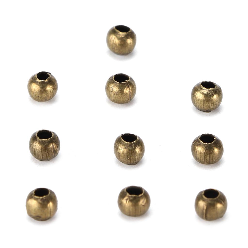 200 Pezzi Perline per Gioielli Materiale Semplice Bracciale Collana Accessori Perline Separatori per Gioielli Fai da Te Bronzo