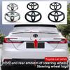 2026 Novo Para Toyota ABS OVERLAY grade frontal do carro logo do porta-malas Para Toyota Corolla Vios CHR RAV4 Camry Levin Yaris Reiz Highlander A