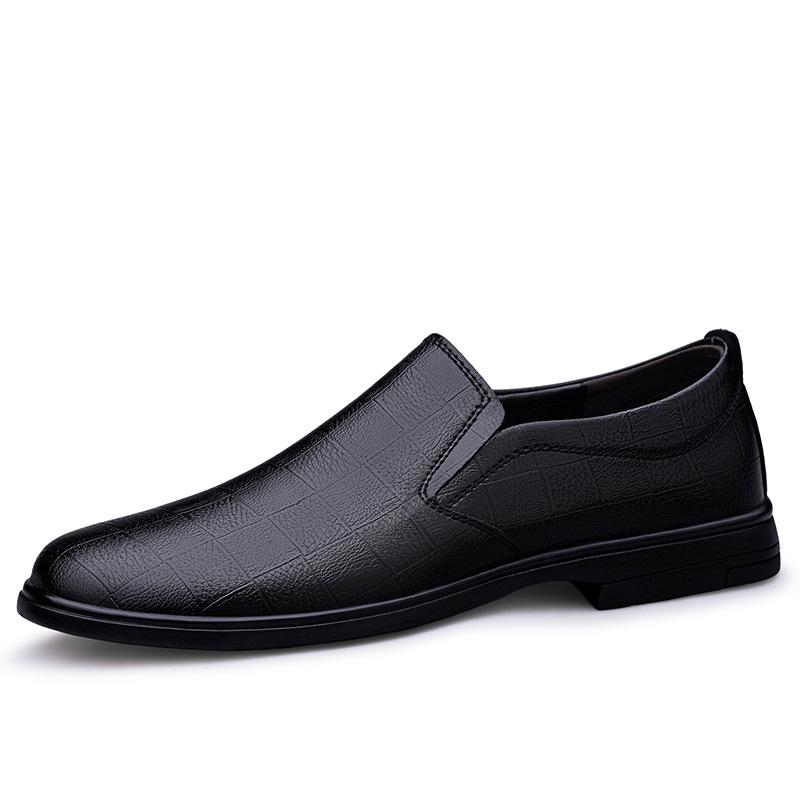 Men s Genuine Leather Slip-on Loafers - Soft Sole, Comfortable, Breathable, Non-slip Casual Shoes 42