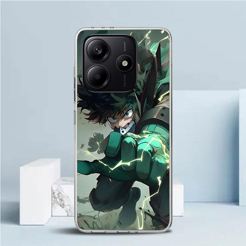 Midoriya Izuku Deku MHA My Hero Phone Case For Xiaomi Redmi Note 15 14 14S 13 12S 12 Pro Plus 11S 11 11T 11E 10S 10 + Soft TPU B
