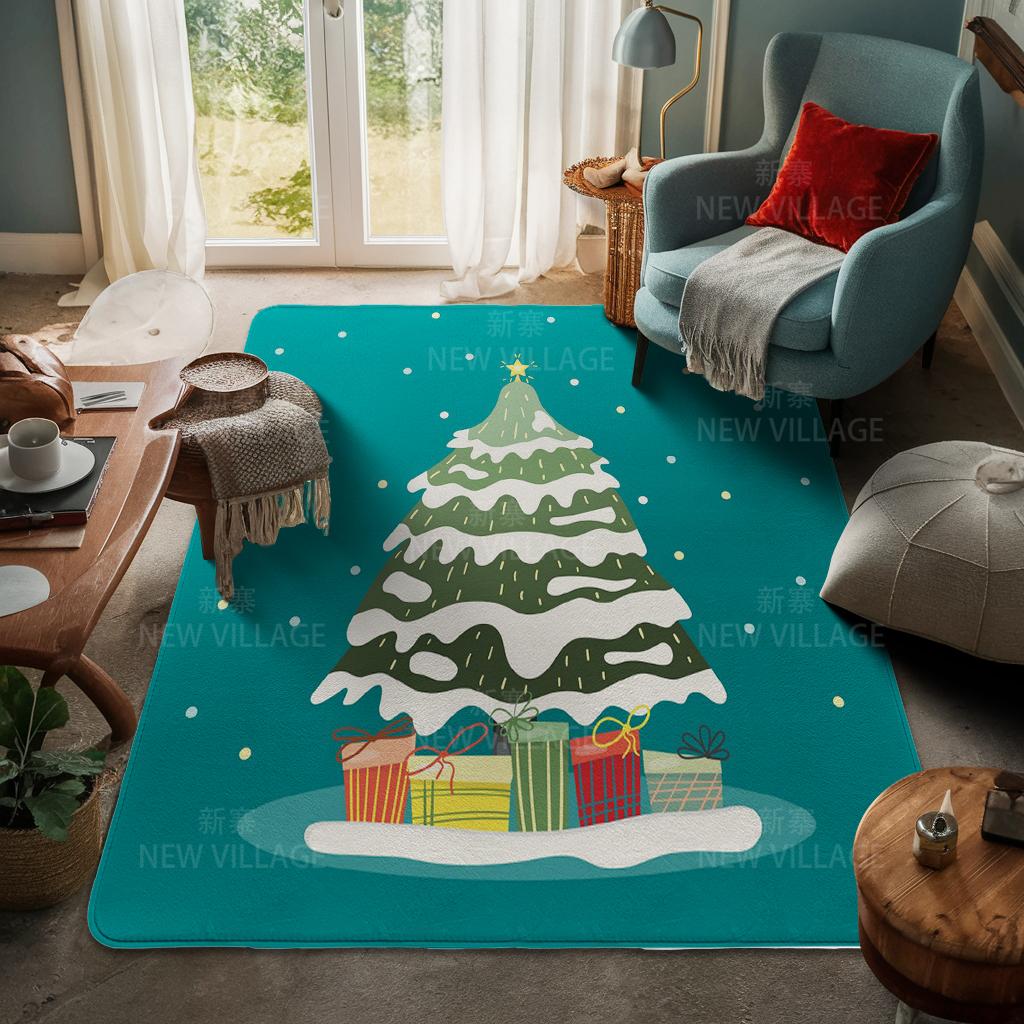 House entrance carpet Home door mat Living Room Bath Foot bathroom non-slip water absorption rugs bath Merry Christmas winter