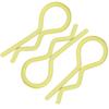 10Pcs RC Car   Clip RShape Metal Body Clips Pins for 1/5 1/6 1/8 1/10 RC Car(Gold )