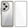 For Honor 400 Pro 5G (Global) Phone Case WANLONFENG XC Series TPU Acrylic Cover with Tempered Glass (Big Lens Hole)