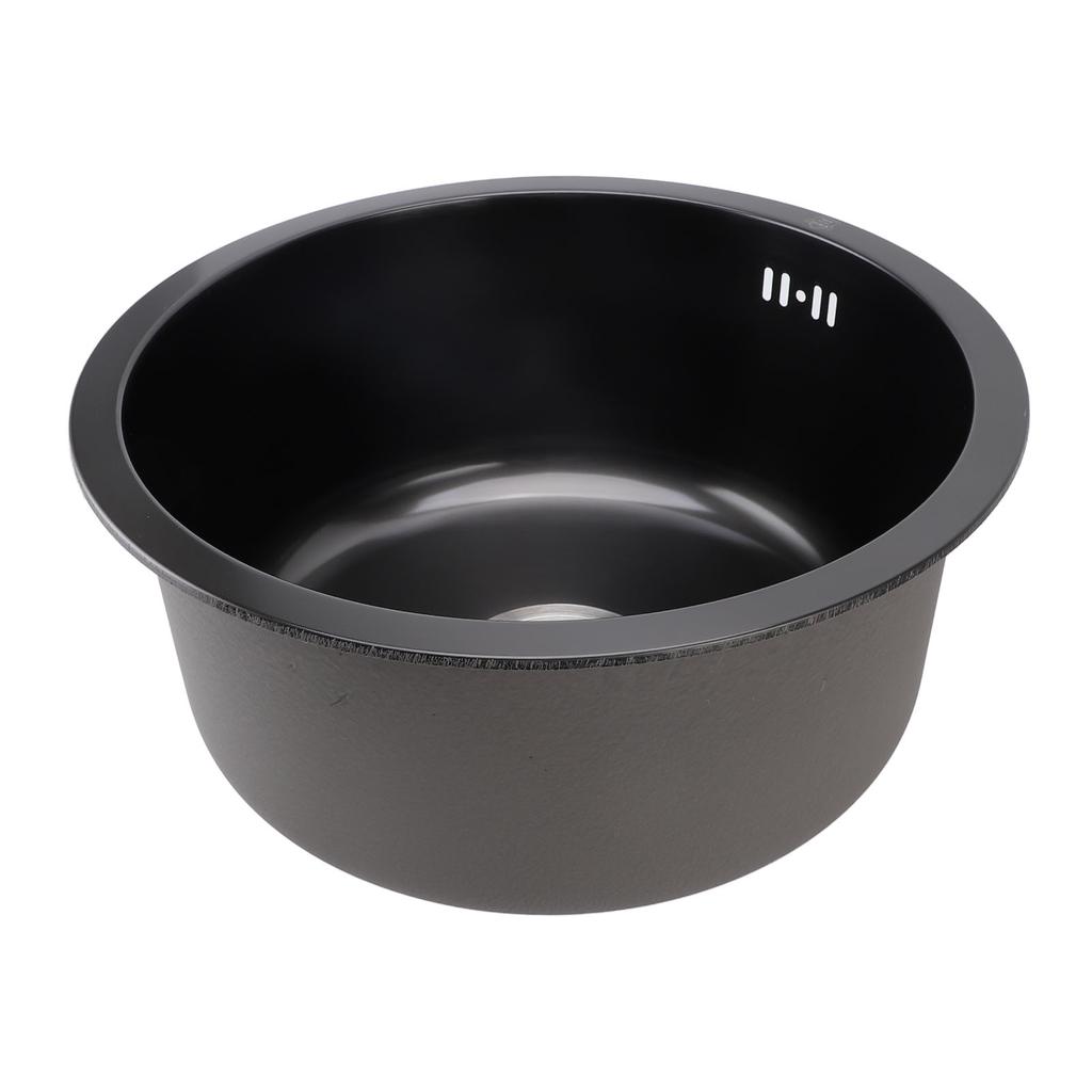 Undermount Small Kitchen Sink Professional Nano Black Stainless Steel Single Bowl Kitchen Bar Sink