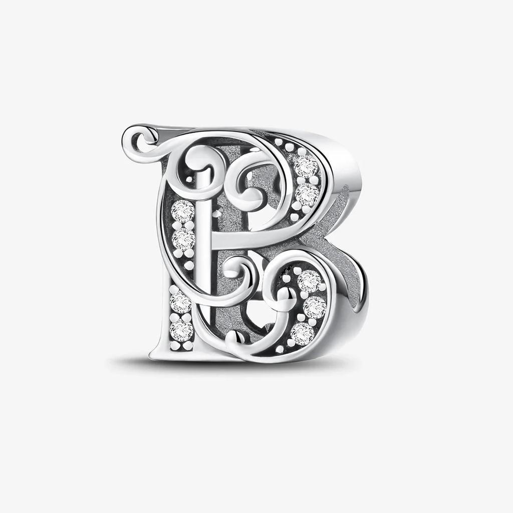 Kupfer Englische Buchstaben Anhänger Perlen Passen Original Pan DIY Armbänder Machen Geschenk Von Hoher Qualität Feiner Schmuck