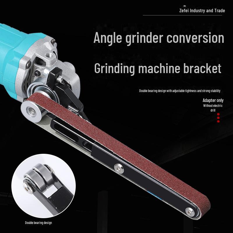 1Pc Woodworking Angle Grinder Attachment for Sanding, Grinding, Rust Removal, Polishing, and Sharpening with Sanding Belt Conversion Bracket.