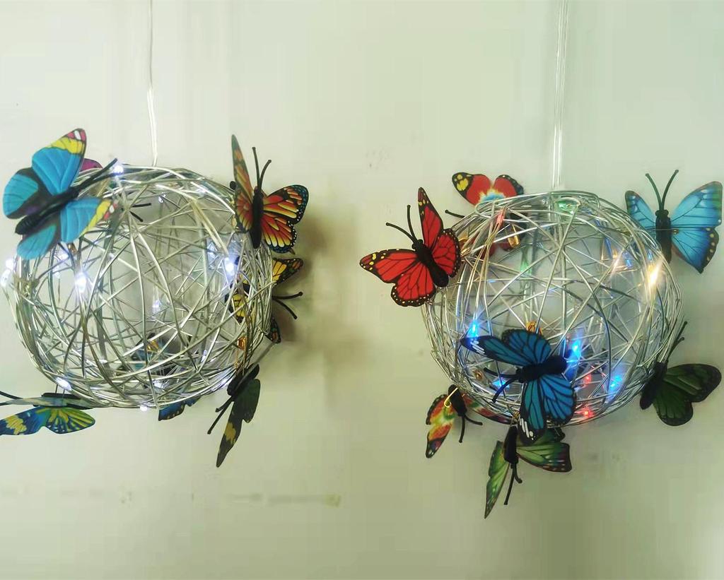 Solar-LED-Schmetterlingsbaum-Hängeleuchte für den Außenbereich, Gartendekoration