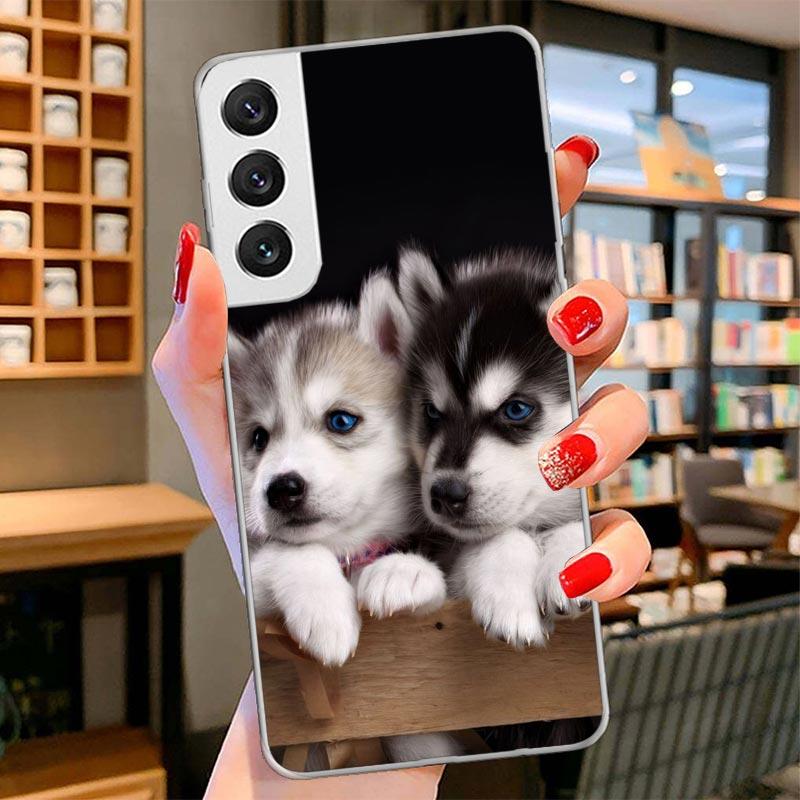 Siberian Husky Dog Cover Phone Case For Samsung Galaxy S26 S25 Edge S24 Ultra S23 S22 Plus S21 S20 FE Soft Fundas Shell Galaxy S