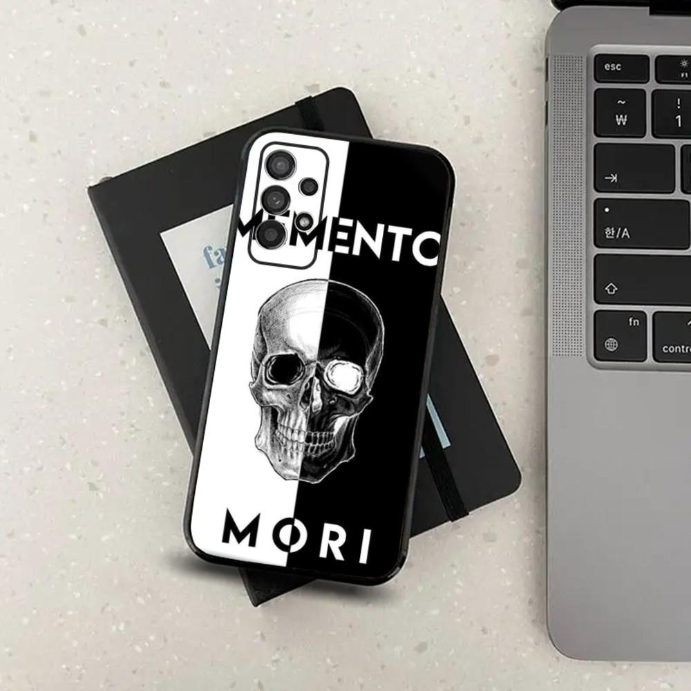 Memento Mori Phone Case For Samsung S24,S21,S22,S23,S30,Ultra,S20,Plus,Fe,Lite,Note,10,9,5G Black Soft Cover