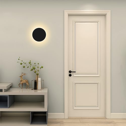 KAWELL Lighting Bracket Light, Wall-Mounted, Magnetic, Indirect Lighting, Suitable for Breastfeeding, Stylish, Round, Reading Light, 3-Level Dimming a
