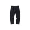Anta Training Series Solid Color Mid Waist Straight Leg Fleece Sports Pants Men Pants Basic-Black 152347505-2