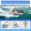 AA92-Marine Boat Fender Hooks Stainless Steel Spring Snap Type Fender Fending Hook Hanger 1 Pcs