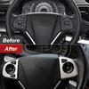 Lenkradknopf-Panel-Abdeckungs-Ordnungsaufkleber für Honda CR-V CRV 2012 2013 2014 2015 2016 ABS-Auto-Styling-Zubehör