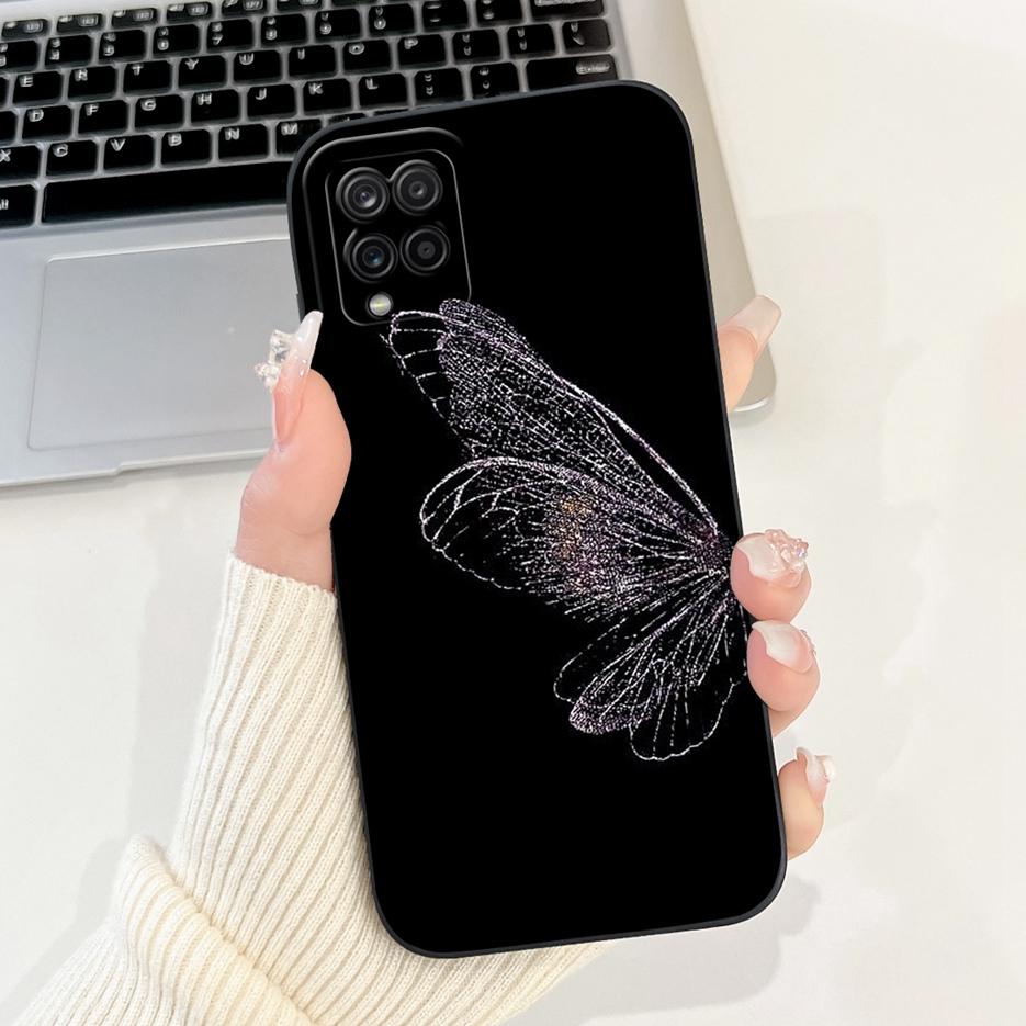 For Samsung Galaxy A12 Case SM-A125F Cute Happy Rabbit Cartoon Cover Soft TPU Phone Cases For Samsung A12 M 12 Galaxy M12 Fundas