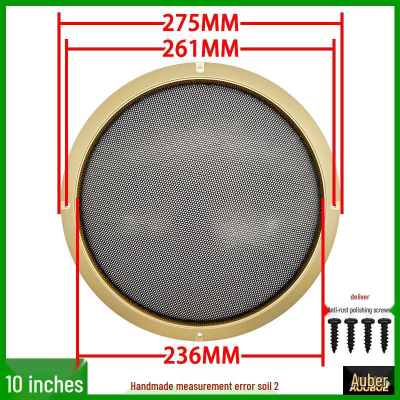 Speaker Grille Metal Mesh Dustproof Covers: 2-10 Inch Sizes for Car Speakers