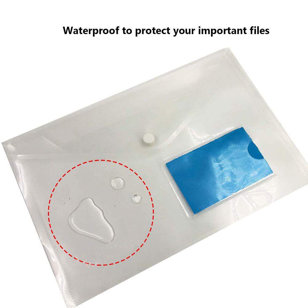 Wallet Office Plastic Document Bags Folders A5/A4 File Holder A5/A4 File Bag Transparent