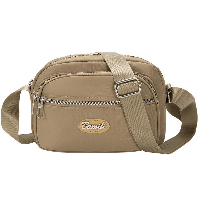 

Женская легкая нейлоновая сумка, водонепроницаемая сумка для мобильного телефона, сумка для мамы, сумка с несколькими карманами, сумка на плечо хаки