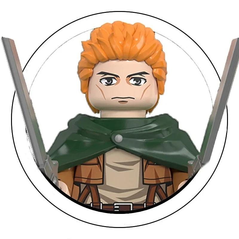 Blind Box Building Blocks Mini Model Figures Attack on Titan Levi Ackerman Eren Mikasa Giant Annie Halloween Christmas Gifts Toy