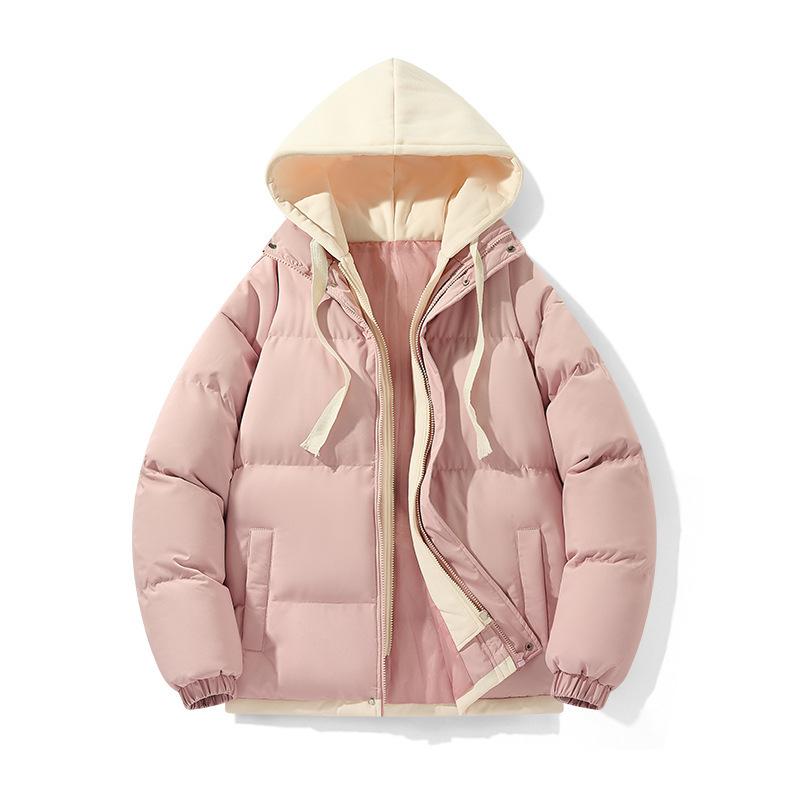 

Стиль колледжа Свободная Хлопковая Куртка-обманка из двух частей Хлопковая Куртка Теплая Парная Зимняя Студенческая Толстое Пальто-пуховик Хлопковая Куртка 3XL