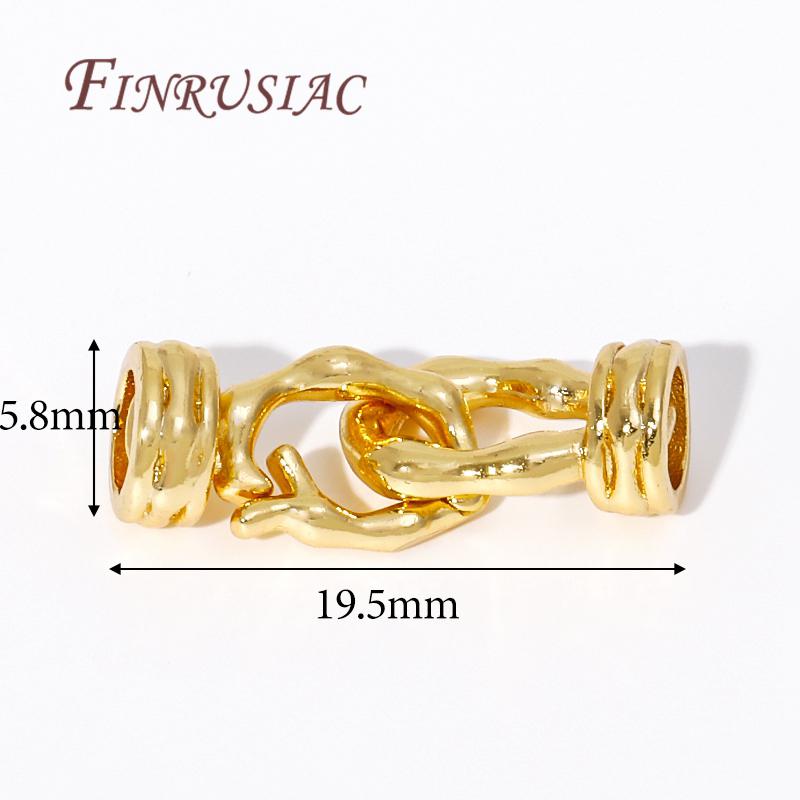 18K Gold Plated Connector Clasps Accessories For Bracelets,Brass Metal Locks For Jewelry,Fasteners Clasp,DIY Necklace Findings
