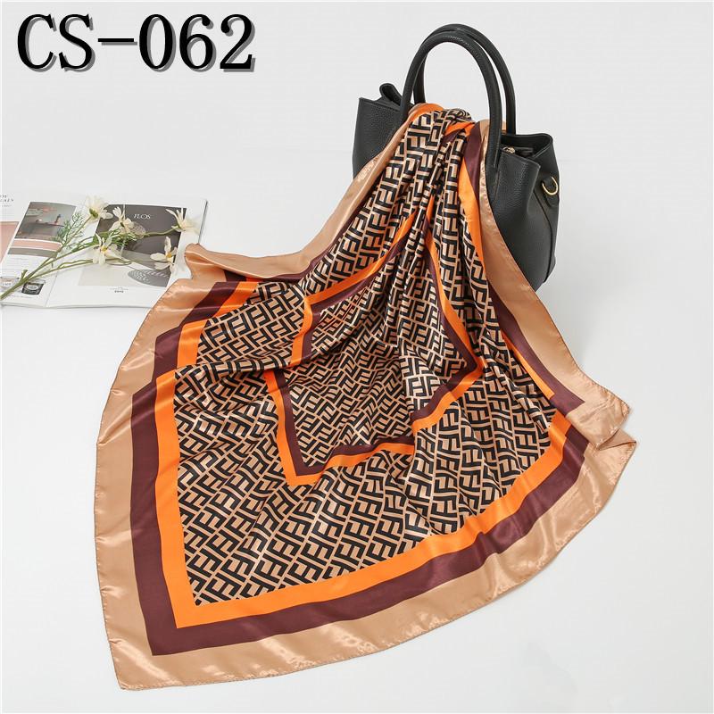 Women's Versatile Silk-Like Satin Scarf, Large Square Shawl for Spring & Autumn