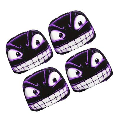 Lustige Auto-Kopfstützenbezüge Cartoon-Augen-Design Universell Starkes Polyester Autozubehör Für Die Meisten Fahrzeuge