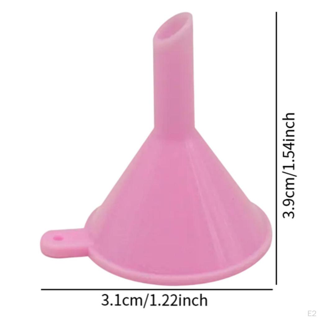 50 Stück Mini Trichter Set Multifunktional Leichtgewicht Miniatur Trichter zum Abfüllen von Flüssigkeiten