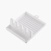 Desktop 4-Slot Paint Brush Holder Lightweight Plastic Art Organizer for Watercolor, Acrylic, Oil Painting Space-Saving