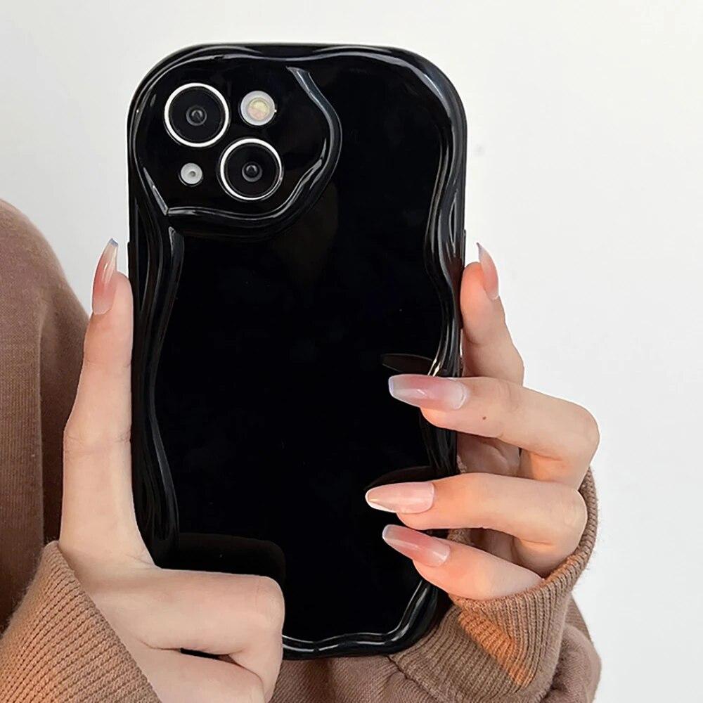 Miękkie etui na telefon Wave do iPhone'a 13 Pro Max etui na iPhone'a 14 11 12 15 Pro Max XR XS Max SE 2020 7 8 Plus odporne na wstrząsy silikonowe etui