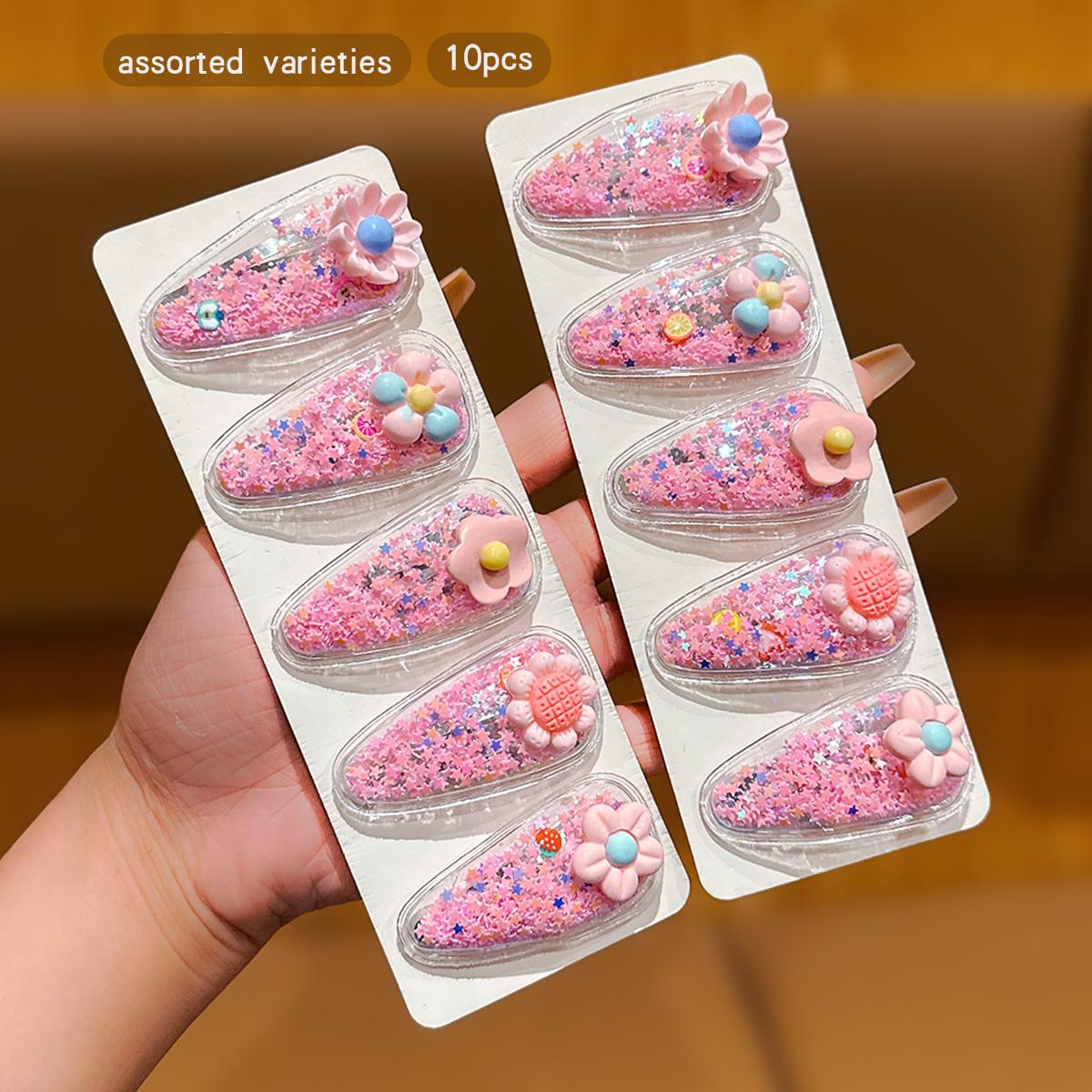 

10 розовых стильных случайных заколок для волос с клипсами BB, подходящих для повседневных причесок