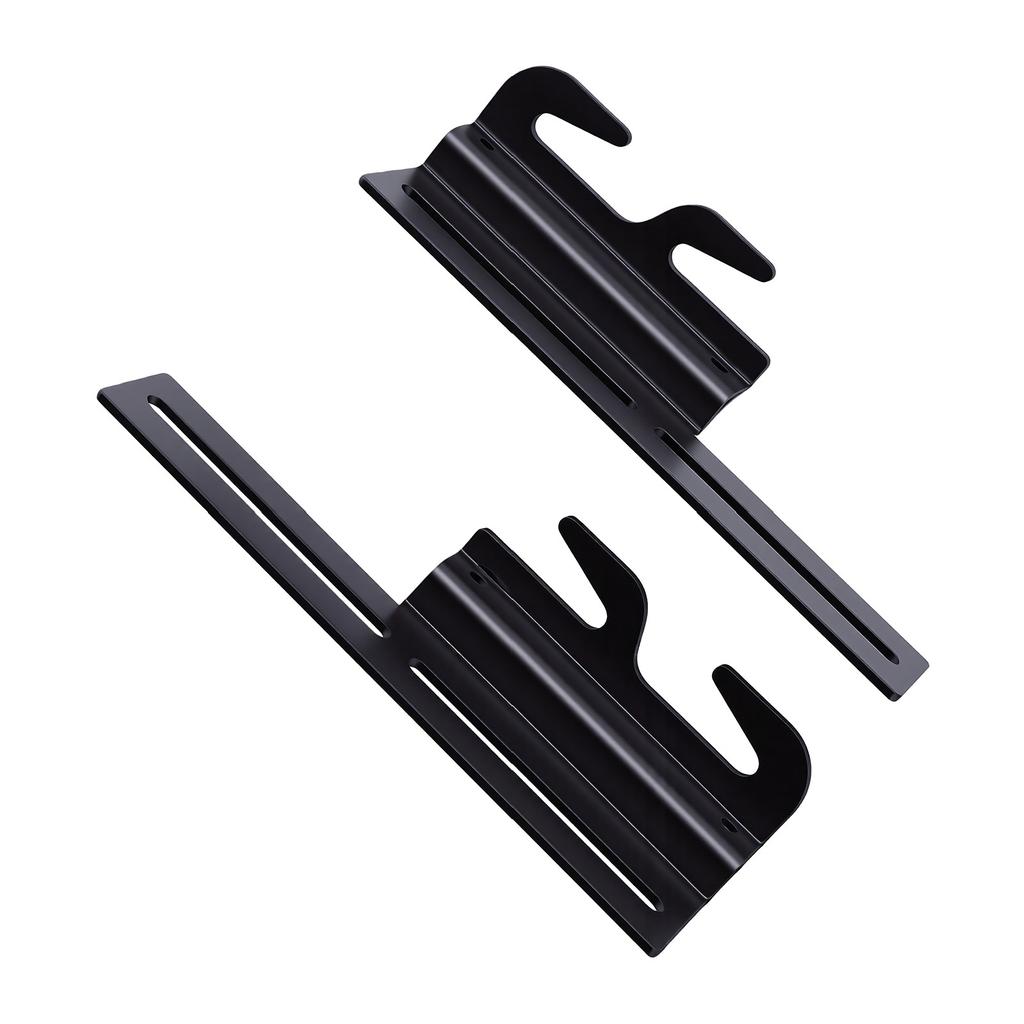 2Pcs Wood Bed Rail Hook Plates, Hvy Duty Carbon Steel