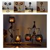 Modern Iron Figure Candlestick Holders Candlestick Desktop Art Decorations for Home Perfect Collectible Art Room Decors
