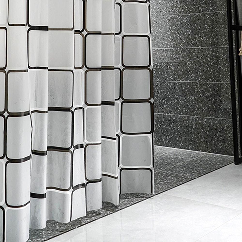 Wodoodporna Zasłona Prysznicowa z Nadrukiem Zasłona Dzieląca Wannę Kreatywna Tkanina Okienna Łazienka