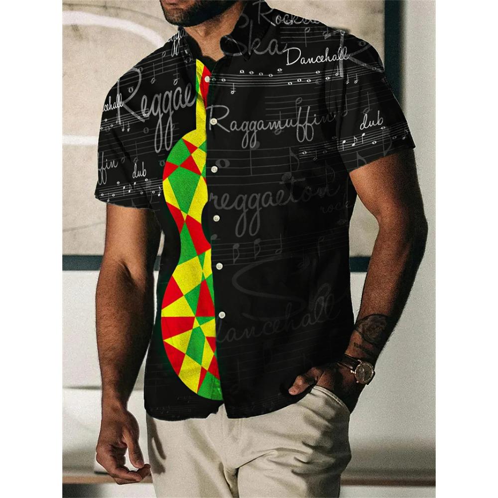 Rainbow 3D Print Unisex Hawaiian Shirt Short Sleeve