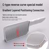 Men's Curved Edge Clipper Comb for Styling and Gradient Positioning In Hair Salons