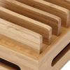 Charging Station for Multiple Devices, Bamboo, Mobile Phone Charging Station, USB  , Multiple Charging Station for Multiple Devices, Smartphones