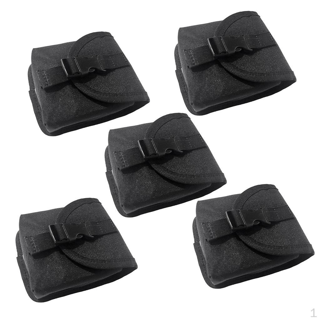 

5 шт. Запасной карман для грузового пояса для подводного плавания с пряжкой, Подсумок для грузовых поясов, Дайверское снаряжение для дайвинга