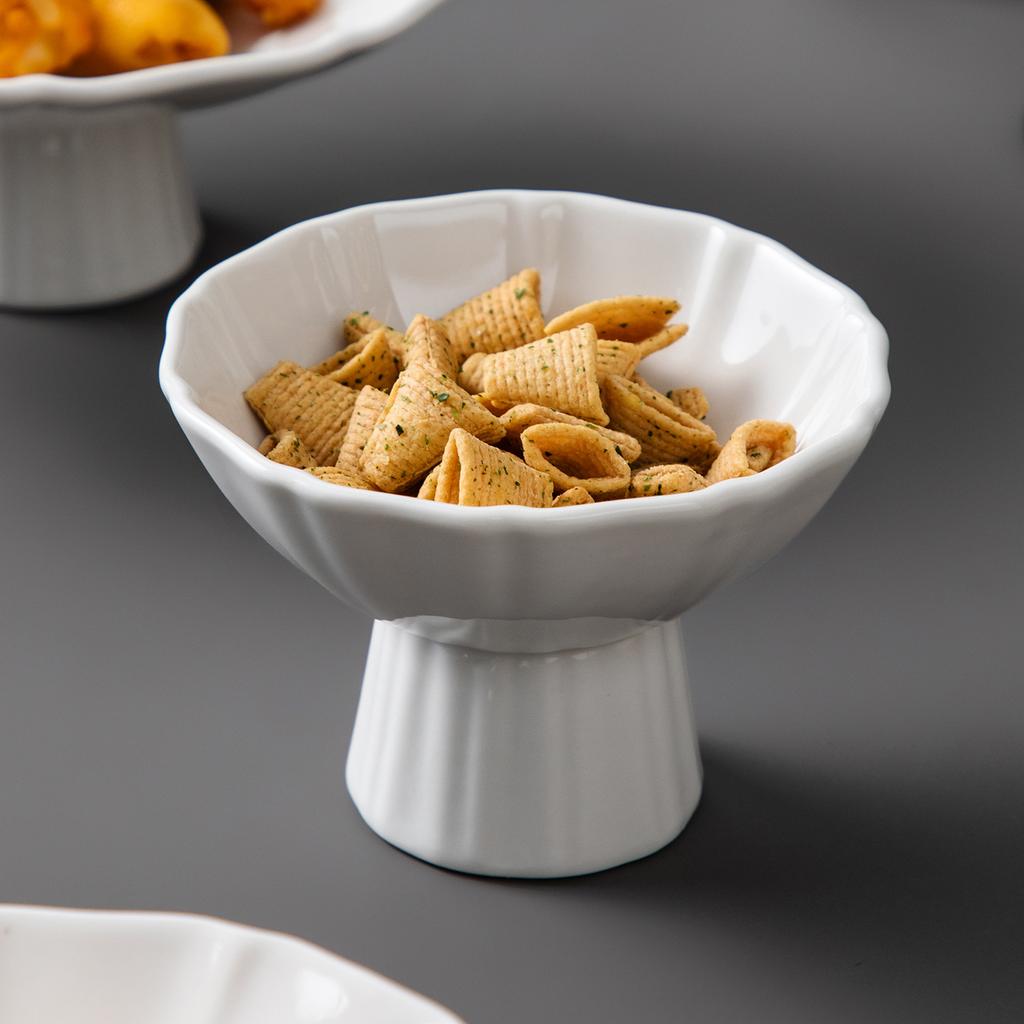High-Value Dessert Trays, Hotel Creative Snack Plates, Tall Plates, Home Dessert Bowls, Assorted Ice Cream Bowls