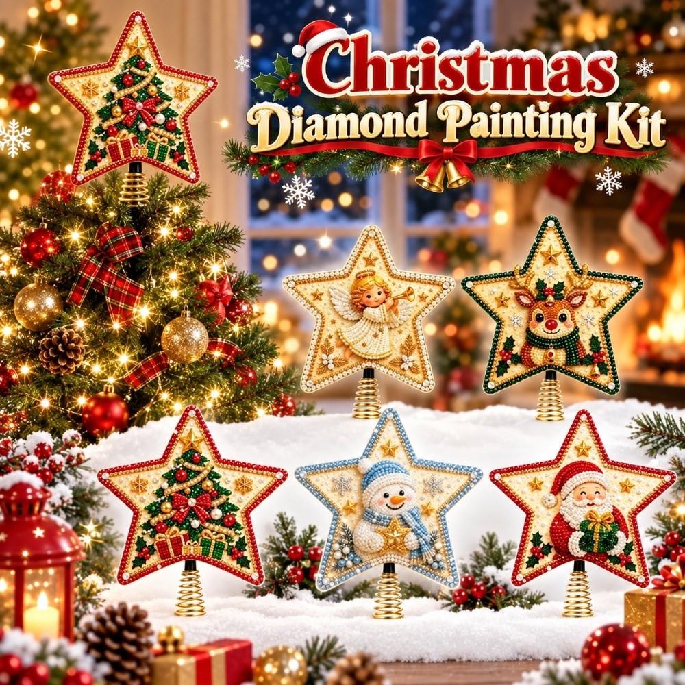 Unfinished Christmas  Painting Kit DIY Sparkling Bead Craft Set  Christmas Gift