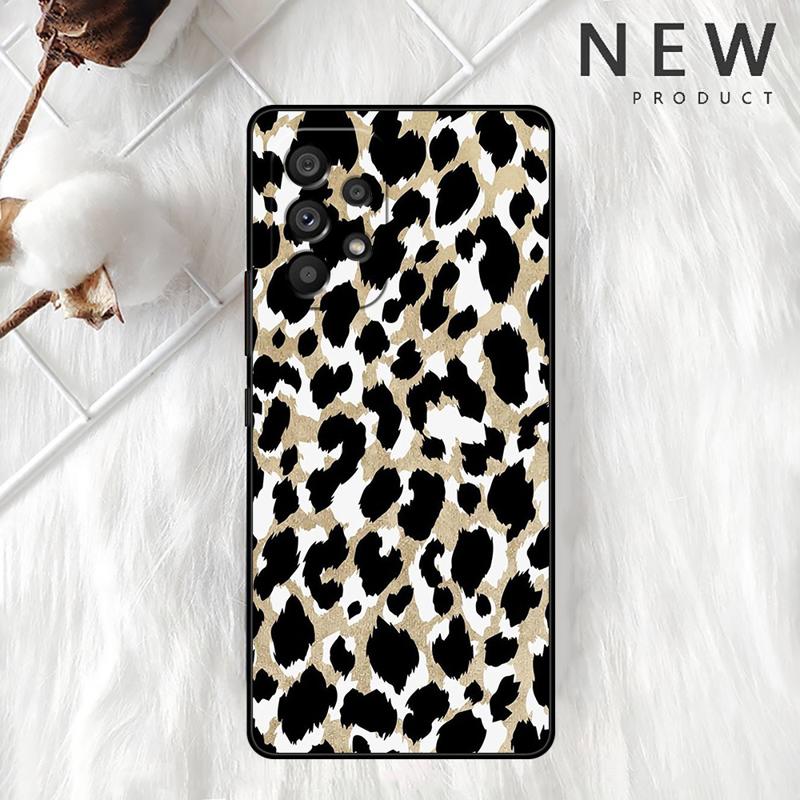 Tiger Leopard Print Case For Samsung Galaxy A54 A52 A14 5G A53 A12 A13 A71 A23 A34 A33 A21s Phone Cover