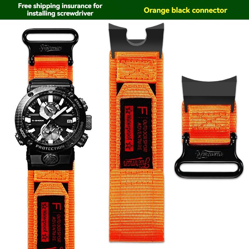 for Casio G-SHOCK Air Dominator 5588 GWR-B1000 modified mountaineering sports nylon canvas watch strap men's accessories