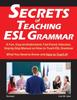 The Secrets of Teaching ESL Grammar : A Fun, Easy-to-Understand, Fast-Paced, Intensive, Step-by-Step Manual On How To Teach ESL Grammar Book