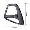 Matte Black Front Bumper Fog Lamp Daytime Light Trim Cover Frame Grille Lid Bezel Hood For Chevrolet Blazer