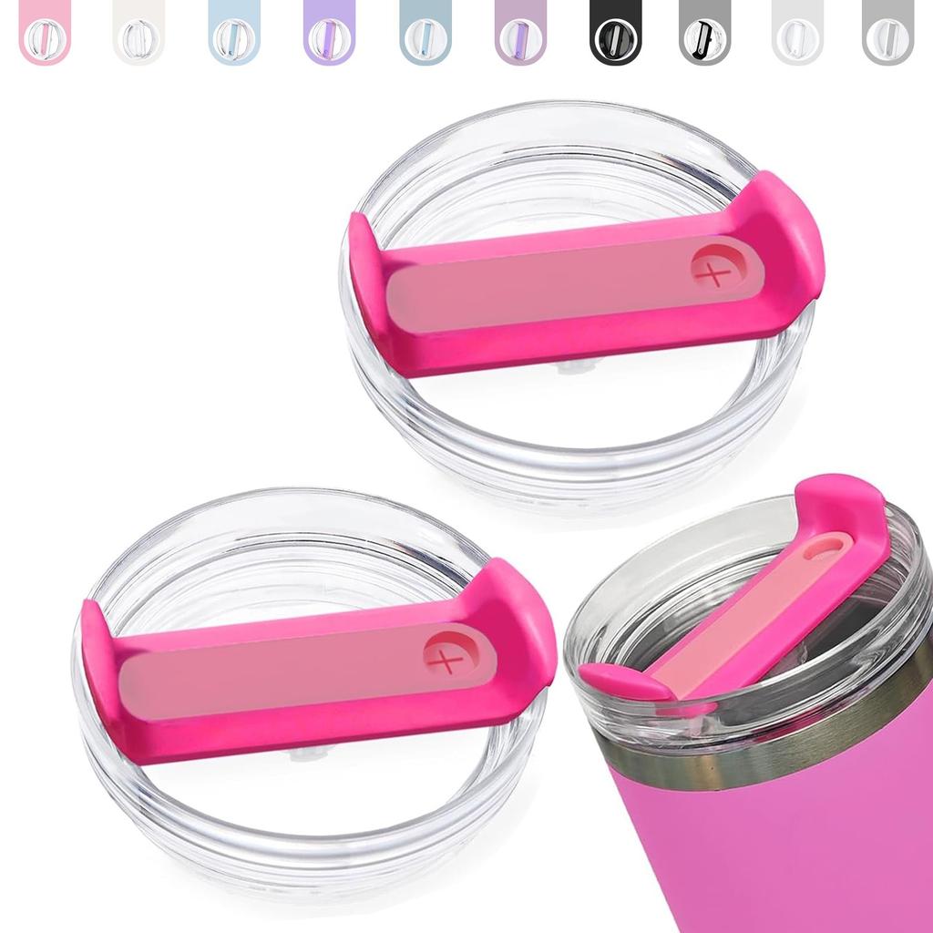 2 Pcs Replacement 20/30 oz Dustproof Spill Proof Resistant Tumbler Lid for Stanley Cup, Fit for Stanley and More Coffee Mugs
