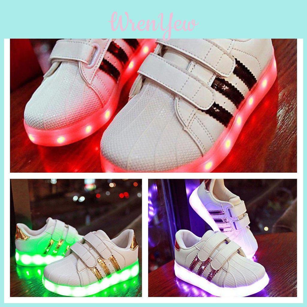 Stylish Unisex-child's Kids Led Sneakers Durable Non-slip Lightweight
