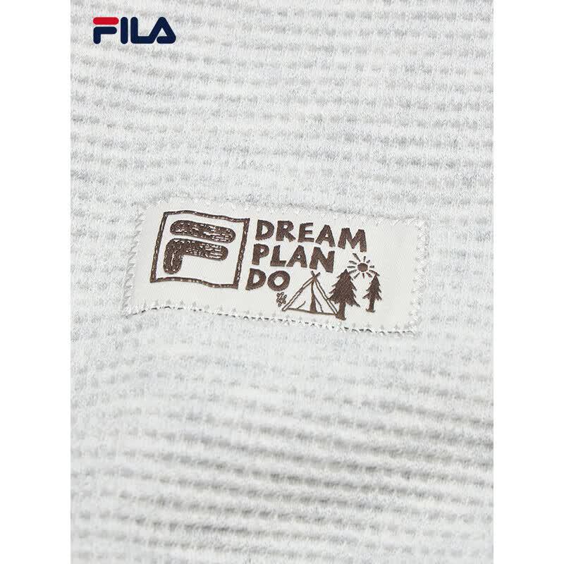 Fila Unisex Polo Collar Half-Zip Sweatshirt