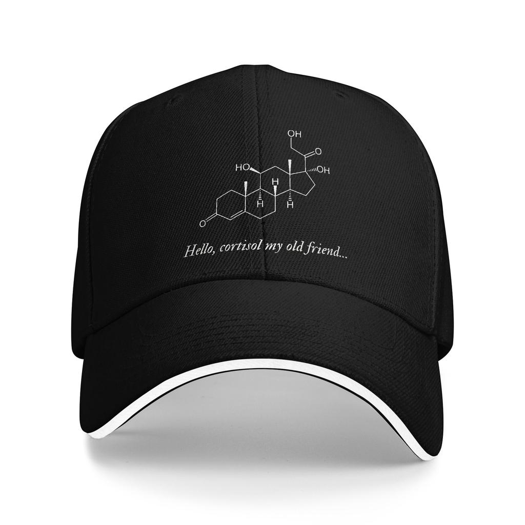 Summer Casual Baseball Cap Hello Cortisol My Old Friend Pharmacology Outdoor Sports Trucker Hat Men Sun Vintage Baseball Caps