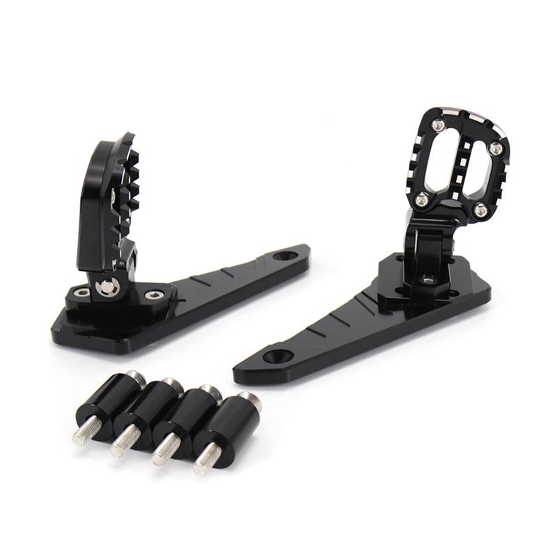 Powerful Motorcycle Footpegs Footpegs For HONDA XADV 750 Passenger Rear Fold Footrest Silver